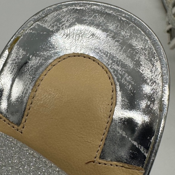 Super Sparkly, Silver Glitter Wedges - Picture 10 of 16